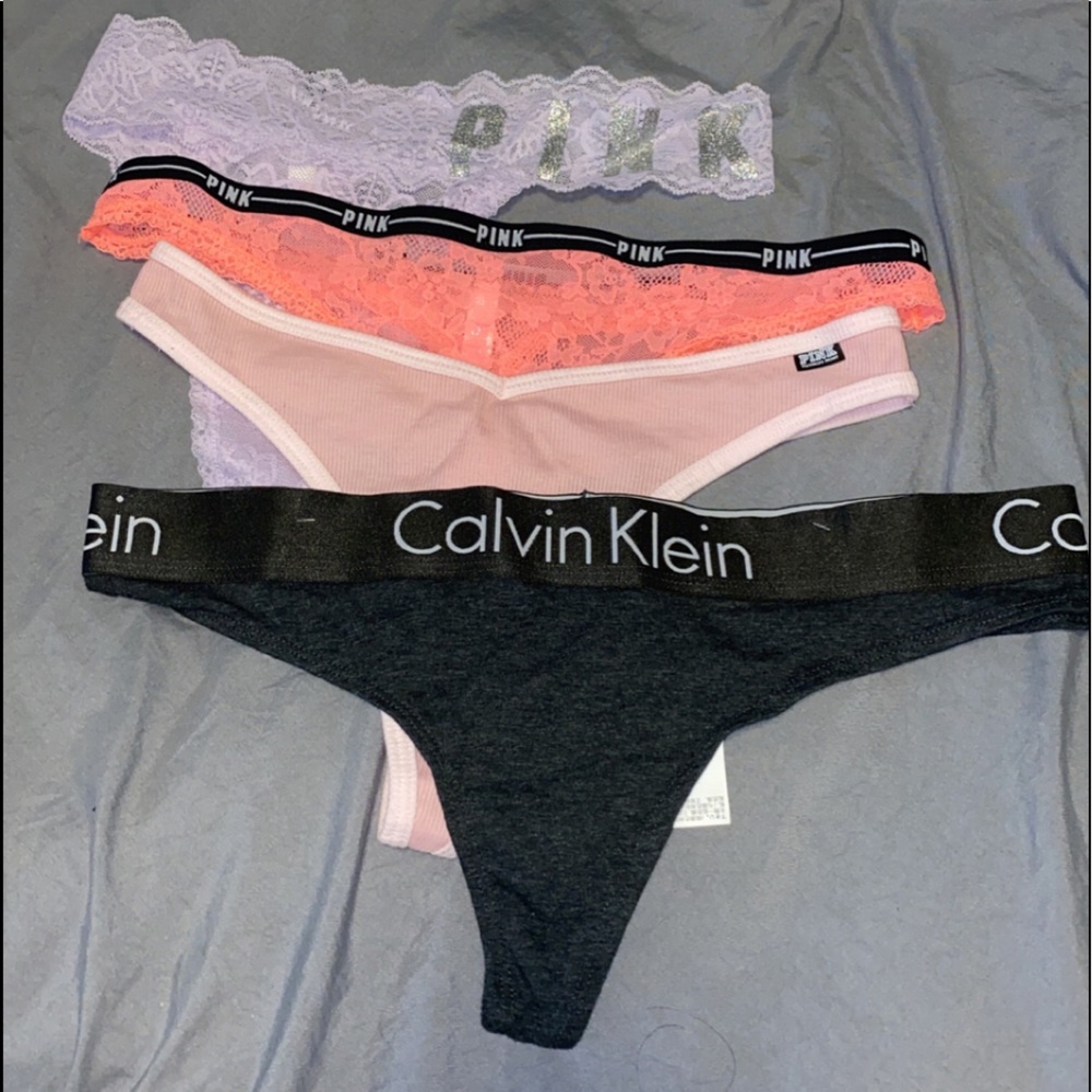 Pink Victoria secret/Calvin Klein underwear/thongs